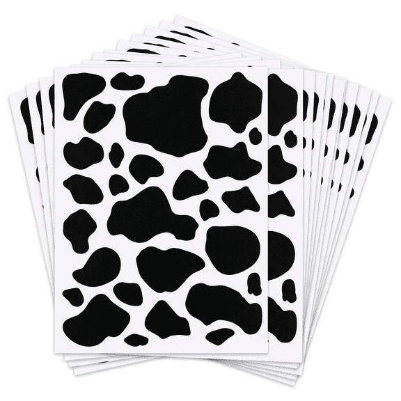560 Pieces Cow Print Vinyl Stickers, Removable Peel & Stick Cow Spot Decals for Wall, Car, Water Bottle & DIY Decor