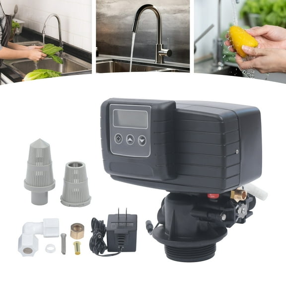 5600XST Digital Control Valve for Water Softeners, Automatic Softener Head with LCD Display, 2T/H Flow, 110V Smart Water Purifier Valve