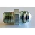 thumbnail image 1 of 560416E -4 AN x 0.125 in. NPTF Straight Adapter Fitting, Electro Nickel Plated, 1 of 1