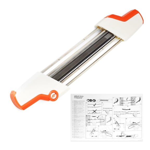 5605 750 4305 2 in 1 Chainsaw Chain Sharpener Compatible with Stihl Chainsaw 3/8" Standard Pitch Chain, Diameter 5.2mm Filing Guide Easy File Sharpening Tool Replace