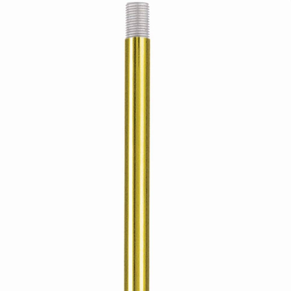 Polished Brass 12 Inch Steel Extension Rod