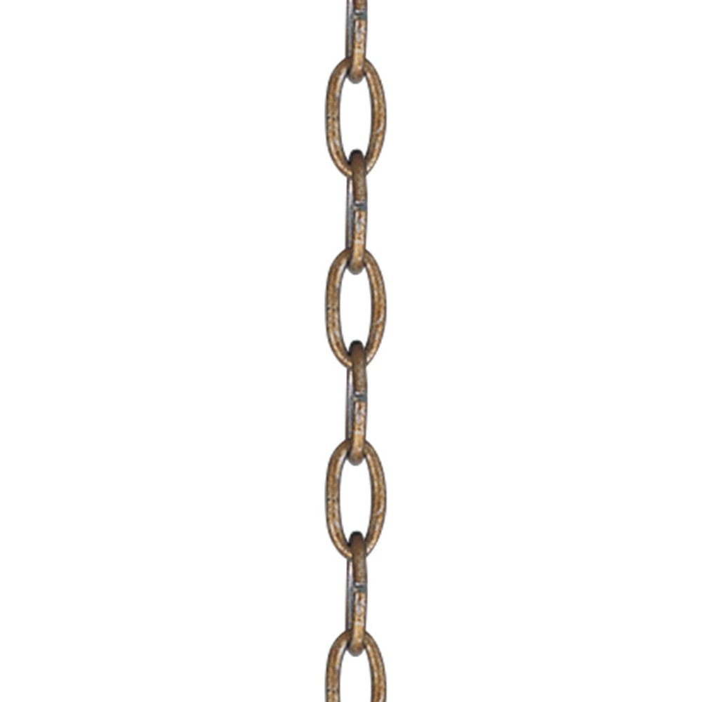 Antique Gold Leaf 3-Foot Decorative Steel Chain