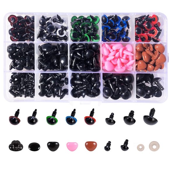 [560PCS] Safety Eyes for GYDEK, Premium Plastic Eyes and Noses with Washers, Colorful Craft Doll Eyes in Various Sizes, Safety Eyes for Crochet Toys, Stuffed Animals and Teddy Bear
