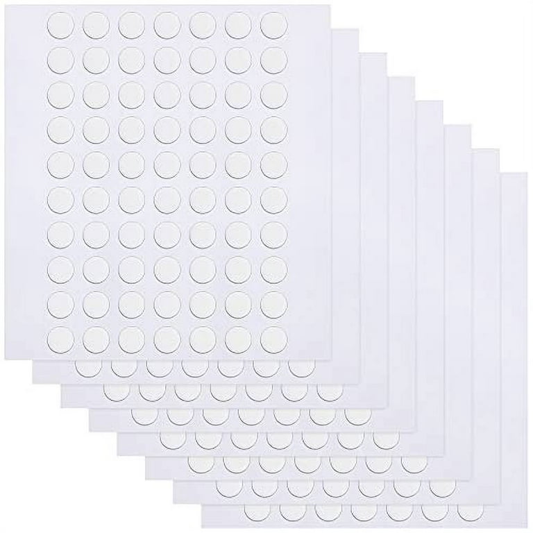 560Pcs Double Sided Sticky Clear Dots Stickers Removable Round Putty Sticky  Tack No Trace Sticky Putty Waterproof Small Stickers for Festival  Decoration (6mm, 560) 
