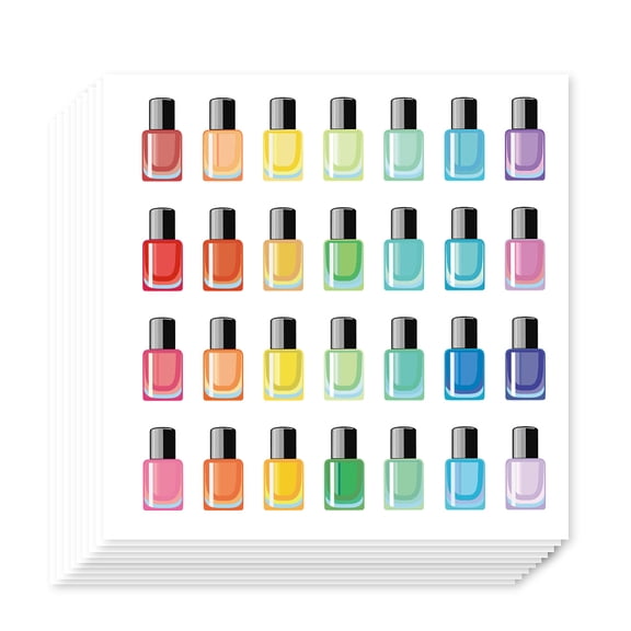 560Pcs Self-Adhesive Planner Stickers Nail Polish Stickers Decorative Decals