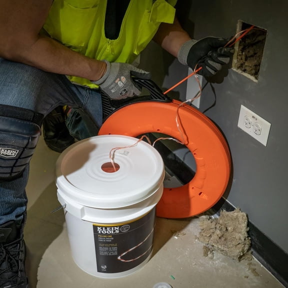 56110 Poly Pull Line, 6500-Foot, Orange/White