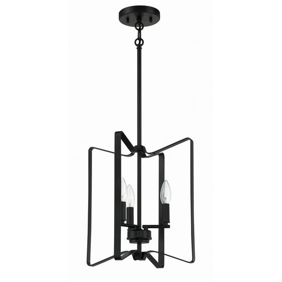 56133-FB Craftmade Lighting Shayna - 3 Light Foyer In Transitional Style-14 Inches Tall and 13 Inche Wide-Flat Black Finish    -Traditional