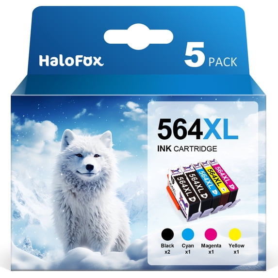 564 XL 564XL Ink Cartridge Compatible with HP DeskJet 3520 (2 Black 1 Cyan 1 Magenta 1 Yellow)