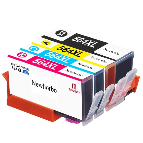 564XL Ink Cartridges Replacement for DeskJet 3520 3522 Photosmart 7520 6520 6510 5520 7525 5514 7510 OfficeJet 4620 Printer(4 Pack)