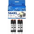 thumbnail image 1 of 564XL Ink Cartridges Compatible for 7520 5520 6510 7525 6525 6520 7510 4620 Inkjet Printers, Leak-Proof Design Crisp Printing, 1 of 7