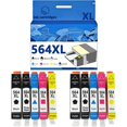 thumbnail image 1 of 564XL Ink Cartridges Compatible for 7520 5520 6510 7525 6525 6520 7510 4620 Inkjet Printers, Leak-Proof Design Crisp Printing, 1 of 7