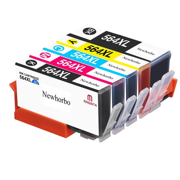 564XL Ink Cartridges Compatible for HP 564XL DeskJet 3520 3522 Photosmart 7520 6520 6510 5520 7525 5514 7510 OfficeJet 4620 Printers(5-Pack)