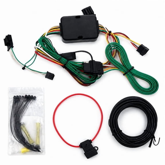 56531 4-Pin Trailer Wiring Harness for Volvo XC60 2018-2026 | Plug-in Install | Vehicle-Side Custom 4-Pin | Low Heat w/ Dust Cover
