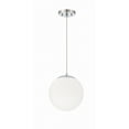 thumbnail image 1 of 56891-CH-WG Craftmade Lighting Gaze - 1 Light Pendant In Contemporary Style-10.88 Inches Tall and 10 Inches Wide-Chrome Finish-Frost White Glass Color, 1 of 5