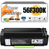 56F300K Toner Cartridge, Compatible for Lexmark MX321 MX421 MX521 MX621 MX622 Printer —— High Print Volume with Chip