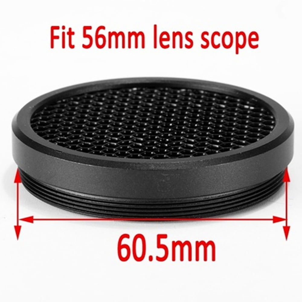 56MM Rifle Scope Sunshade Protective Caps Mesh Scope