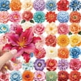 thumbnail image 1 of 112PCS Blooming Flowers Scrapbook Stickers, Waterproof Tiny Aesthetic Self-Adhesive Vintage Scrapbooking Stickers for Junk Journal Supplies, 1 of 5