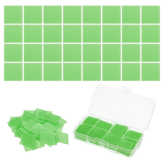 56PCS Diamond Art Painting Glue Clay Wax 5D Square DIY Diamond Art Refills Glue with Storage Box(25mm/1", Green)