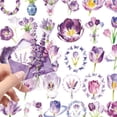 thumbnail image 1 of 56PCS Flowers Scrapbook Stickers, Waterproof Tiny Aesthetic Self-Adhesive Vintage Scrapbooking Stickers for Junk Journal Supplies, 1 of 5
