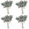 thumbnail image 1 of 56Pcs Artificial Flocked Greenery Leaves Short Stems,Faux Lambs Ear Greenery Urn Filler Greenery Plants for Home Wedding, 1 of 8