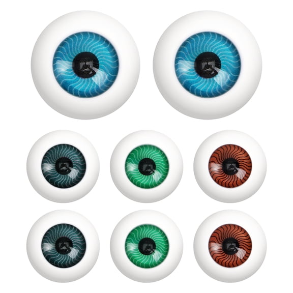 56Pcs Eyeballs Scary Realistic Hollow Eyeball Horror Skull Costume Props for Trick or Treat Party Craft Decoration