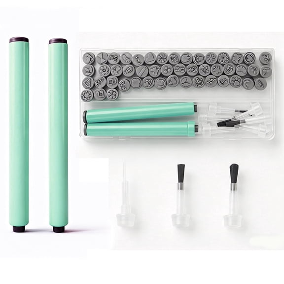 56Pcs Nail Art Stamping Pen Set Reusable DIY Nail Art Tool with Various Floral, Geometric and Animal Patterns - A Gift for Ladies