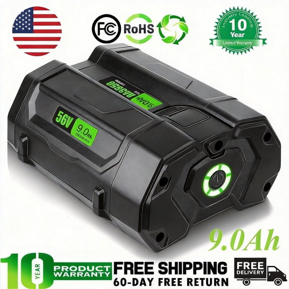 56V 9.0Ah Replacement for EGO Battery Compatible with BA1400 Replacement Battery Compatible with EGO 56V Power Tools Lawn Mower
