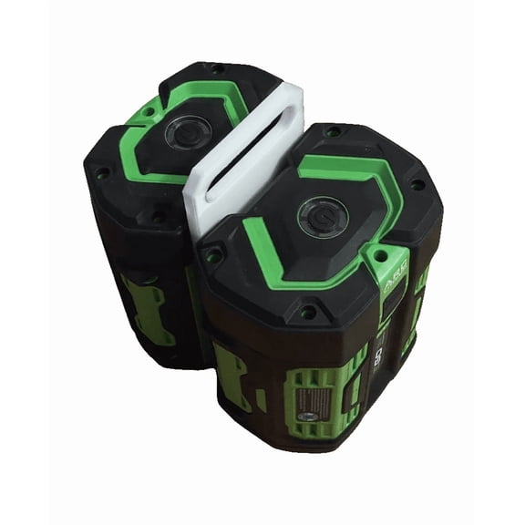 56V E.G.O Double Battery Carrier | E.G.O Power Battery easy to Use Holder | Hold Two batteries at once (White)