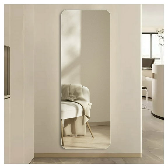 56X15inch Wall-mounted round-angle dressing mirror high-quality 5mm silver mirror explosion-proof glass