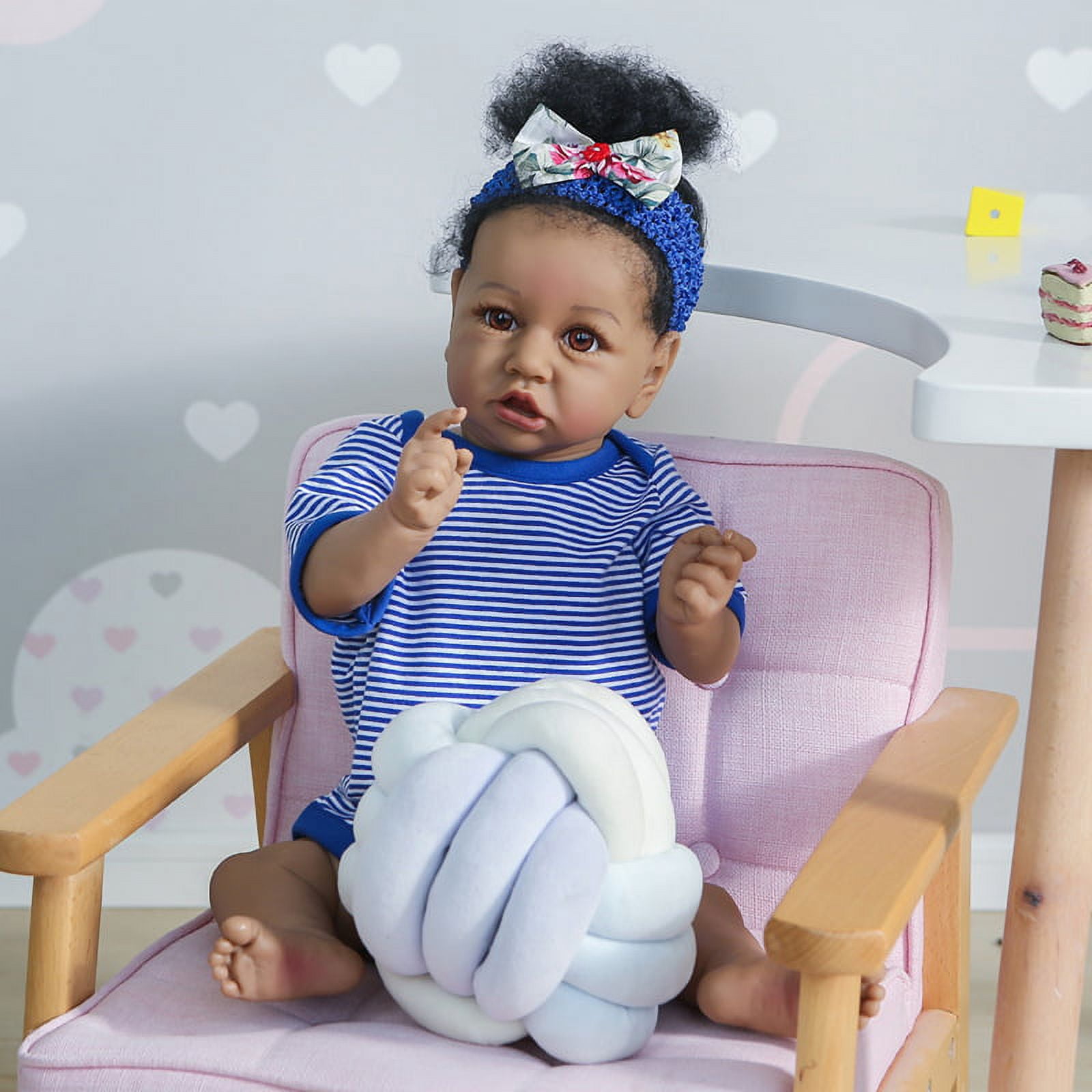 56cm/22.05inch Lifelike Reborn Baby Dolls for Kids Age 3+ Realistic Newborn Baby Dolls Handmade