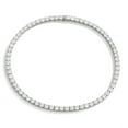 thumbnail image 1 of 56cttw-90cttw Moissanite Tennis Necklace for Women Men Main Stone 1ct D Color VVS1 Sterling Silver Diamond Chain Necklace with GRA Certificate of Authenticity, 1 of 8