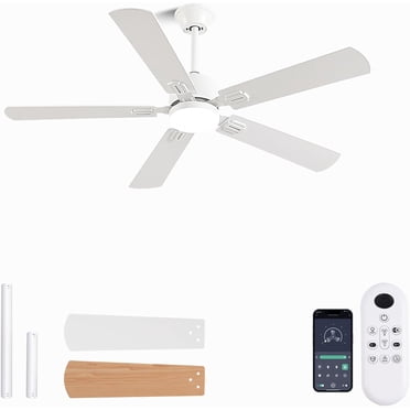 Industrial DC Fan CP56D11N - 56 Inch High Performance Ceiling Fan, White, Downrod Mount