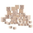 thumbnail image 1 of 56pc Assorted Unfinished Cube Wooden Beads - for Garlands and Crafts - Factory Direct Craft, 1 of 5