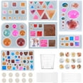 thumbnail image 1 of 56pcs Cabochons Resin Molds Silicone Pendant Resin Mould DIY, 1 of 7