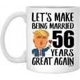 thumbnail image 1 of 56th Anniversary Mug for Wife Lets Make Being Married 56 Years Great Again Aniversario De Bodas Gift From Husband Funny Coffee Cup For Women Ceramic White 11oz, 1 of 5