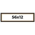 thumbnail image 1 of 56x12 Frame Gold Real Wood Picture Frame Width 2.25 Inches | Interior Frame Depth 0.5 Inches |, 1 of 8