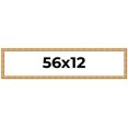 thumbnail image 1 of 56x12 Frame Gold Rustic Solid Wood Picture Frame | 1.25 Inch Wide Moulding | Rustique Gold, 1 of 8