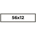 thumbnail image 1 of 56x12 Frame Silver Real Wood Picture Frame Width 1.25 Inches | Interior Frame Depth 0.75 Inches |, 1 of 8