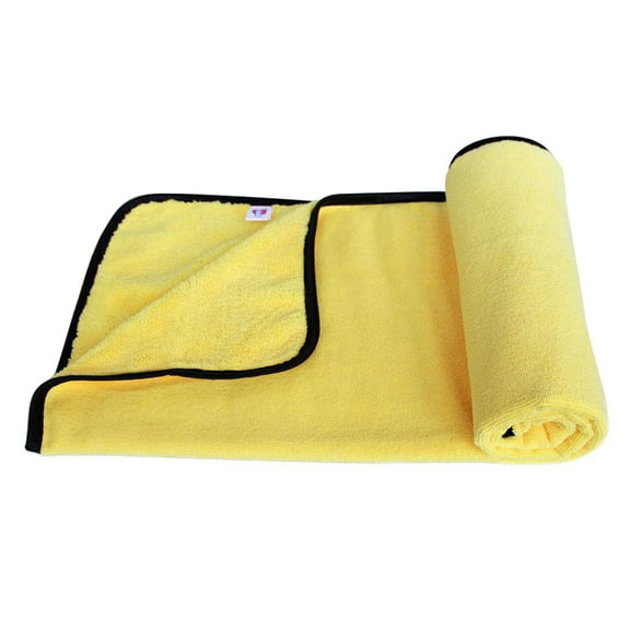 56x92cm Microfiber Car Wash Towel Window Floor ing Cloth Soft Household Yellow