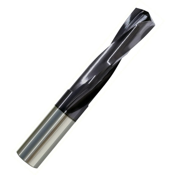 #57 (.0430") Screw Machine Stub Length Carbide Drill, 135° Split Point, AlTiN Coated, .500" Flute, 1-1/2"OAL