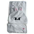 thumbnail image 1 of 57.5" Compression Sleep Sack Washable Cute Animal Stray Hug Sleep Hooded Sleep Pod Wearable Blanket Lightweight Machine Washable Cozy Blankets(Rabbit#0601D), 1 of 5