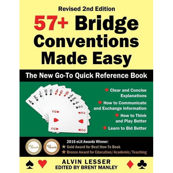 57+ Bridge Conventions Made Easy: The New Go-To Quick Reference Book, (Paperback)