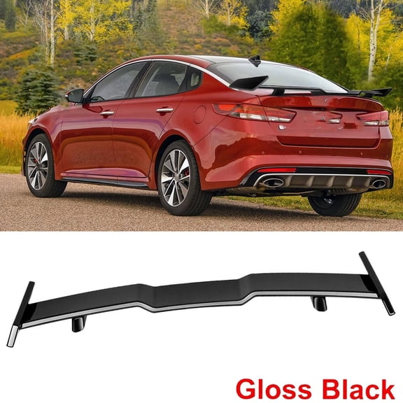 57" For Kia Optima K5 Car Rear Trunk Spoiler TRD Style Wing Lip Gloss Black