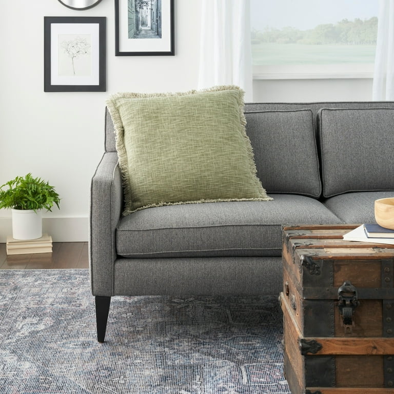 57 Grand by Nicole Curtis Rustic Farmhouse Geometric Stonewash Throw Pillow 22 x 22 Sage 22 X22 Large Walmart