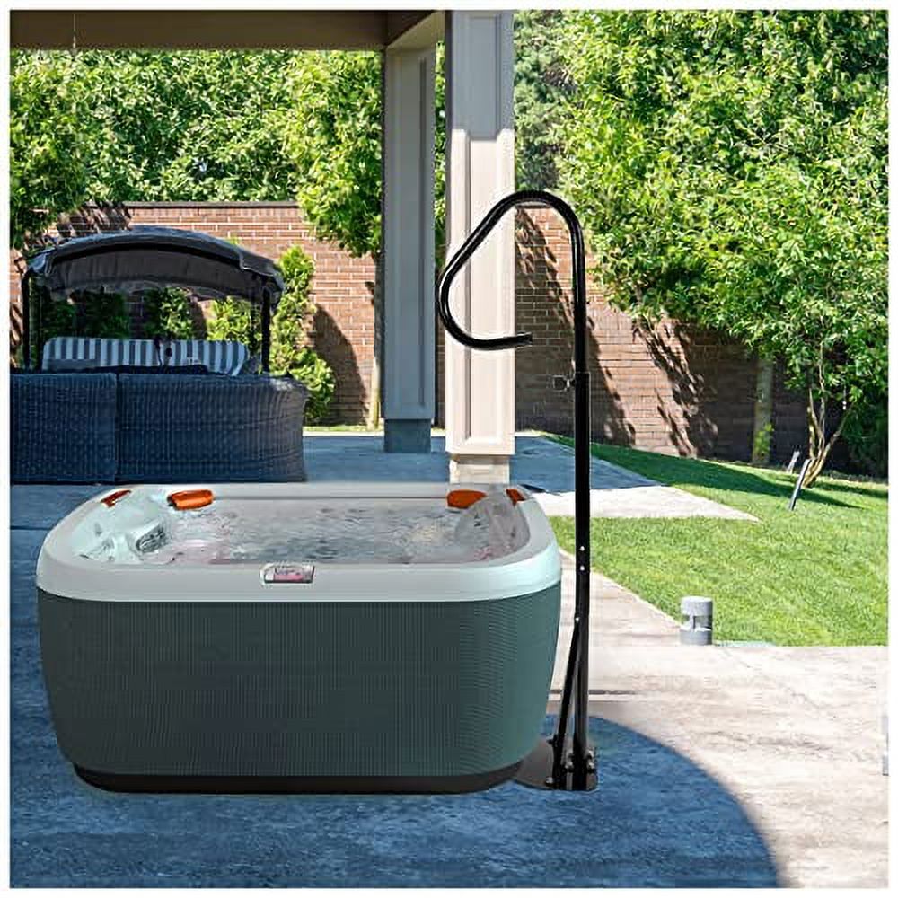 57 Inch Tub Handrail Spa Safety Rail Tub Hand Rail Black Spa Railing