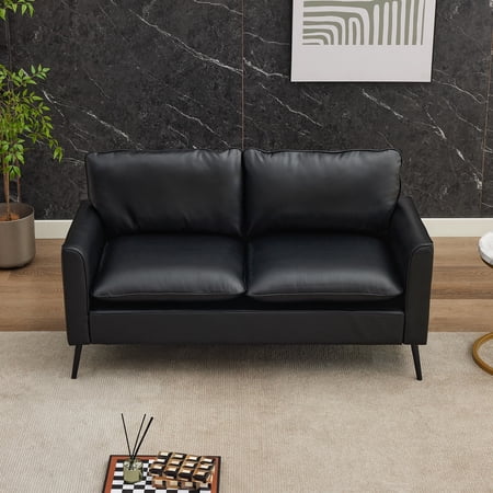 57"Leather Sofa