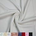 thumbnail image 1 of "57" Wide Rayon Siro Spandex 2x1 Rib Knit Fabric by the Yard - 145 GSM, Lightweight, 4-Way Stretch, Soft & Breathable - Apparel, Headbands, Accessories & DIY- Off White, 1 of 4