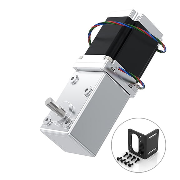 57 Worm Gear Deceleration Stepper Motor 5882 12V 24V Worm Gear Right Angle All Metal Gearbox Deceleration Drive High Torque Motor ,Low Noise - RATIO 176_CONTROLLER