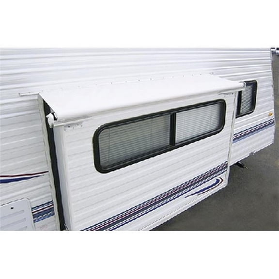 57 in. RV Slide-Out Awning, White