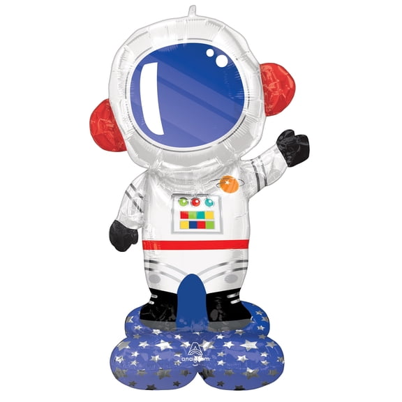 57 inch Astronaut Airloonz Air Filled Foil Mylar Balloon - Party Supplies Decorations